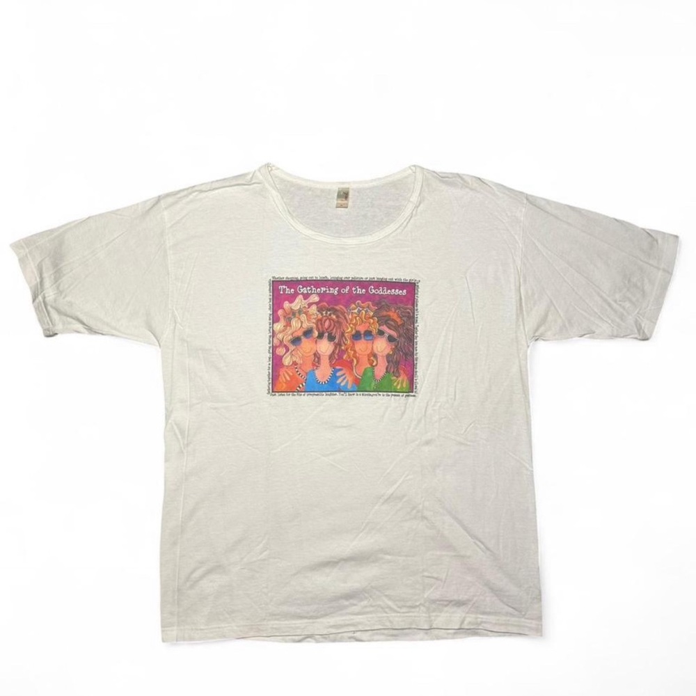 Vintage Anvil Goddesses White Tee